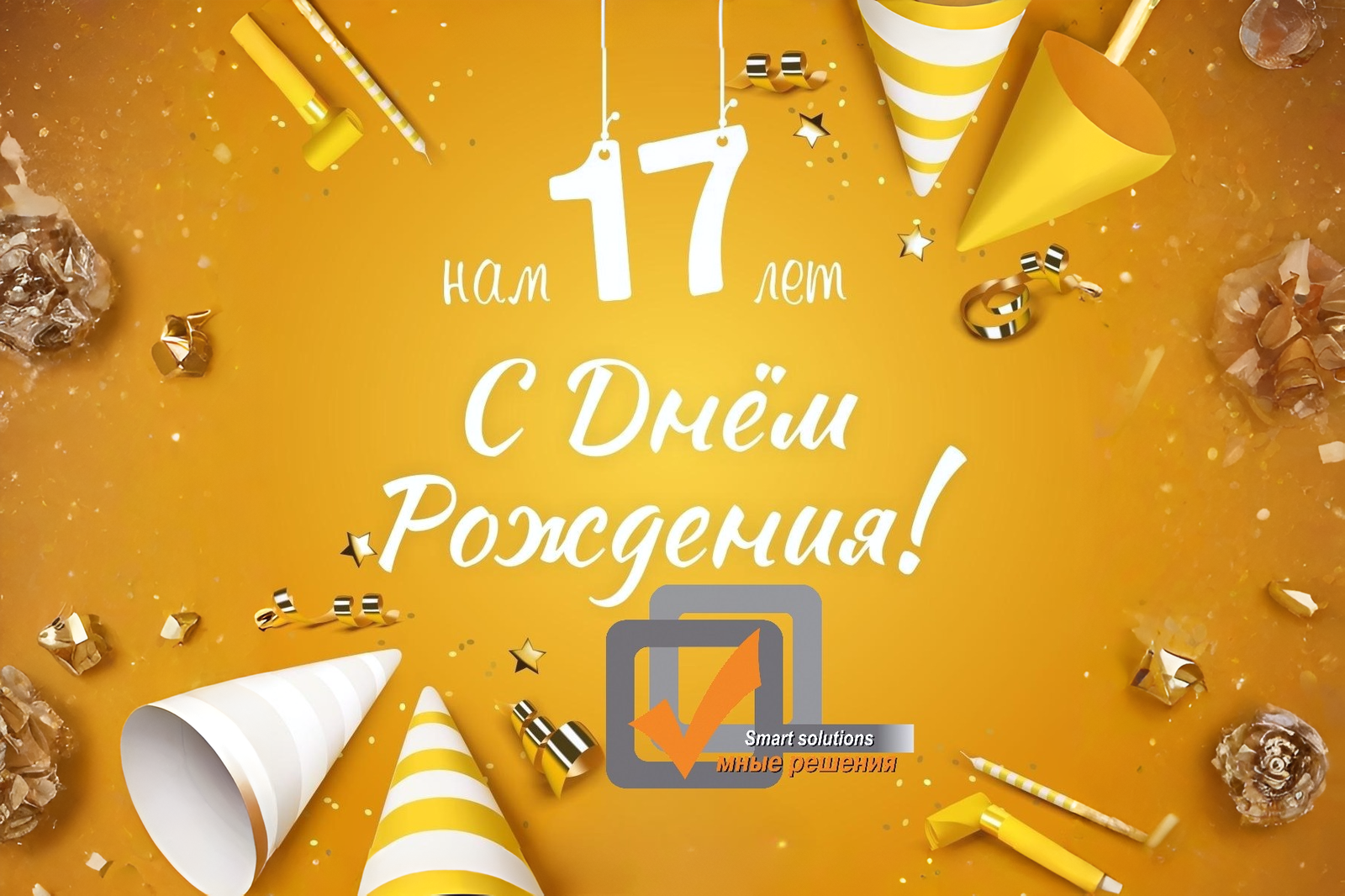 Умным решениям сегодня 17 лет!